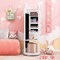 MDF Vanity Set with Full-Length Mirror, Jewelry Armoire and Stool